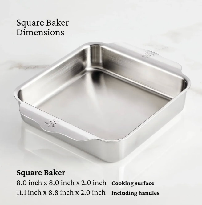 Oven Bond Tri-Ply Square Baker