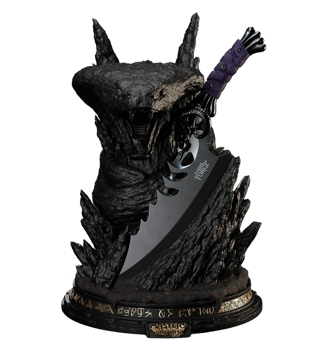 Masters of The Universe™ x StudioForge™ | SNAKE MOUNTAIN™ EDITION: The Blade of Havoc™ | 8” Collector’s Chef Knife & Display Stand