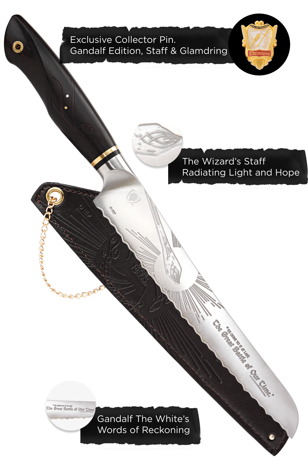Bread Knife 9" | The Lord of the Rings™ Edition | Dalstrong ©