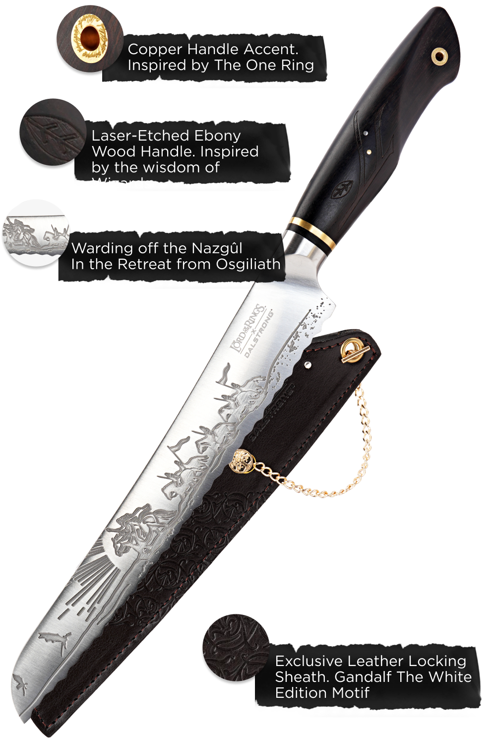 Bread Knife 9" | The Lord of the Rings™ Edition | Dalstrong ©