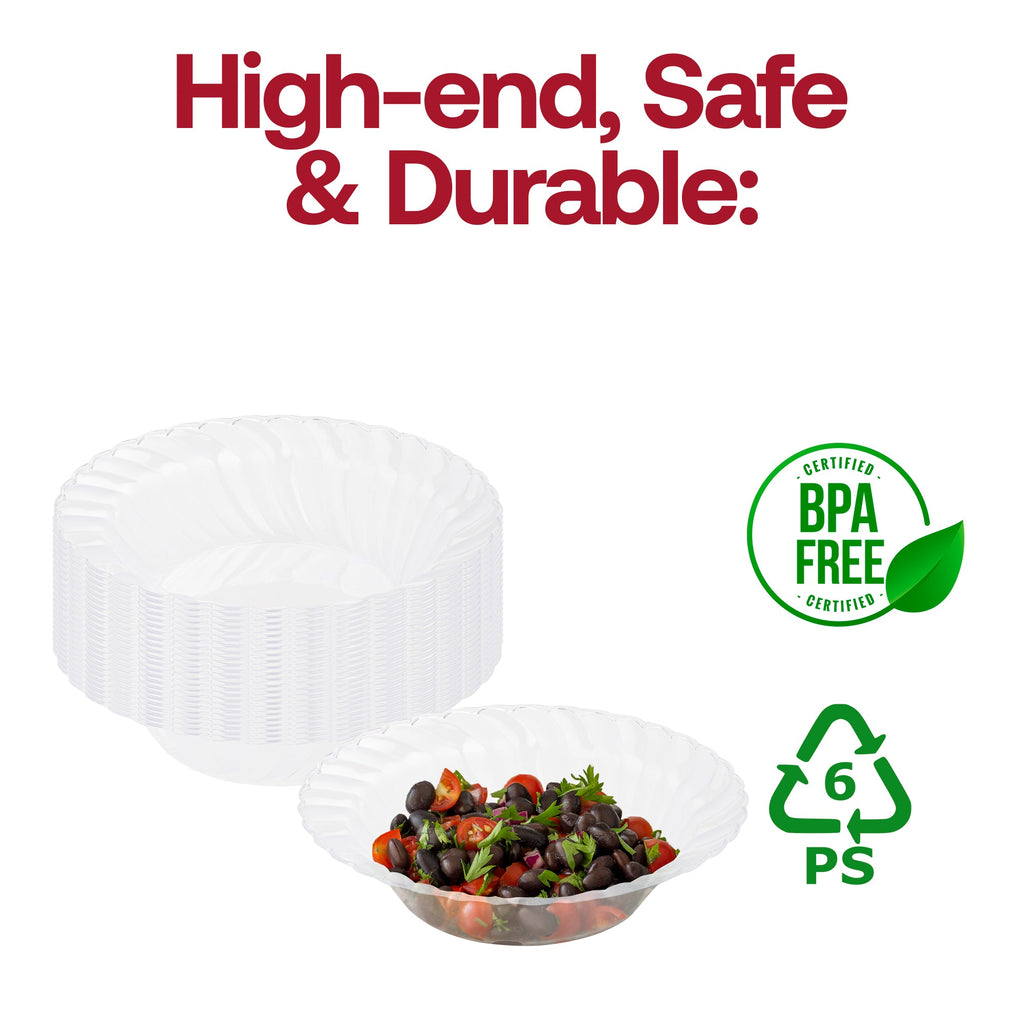 Clear Flair Plastic Soup Bowls (12 oz.)