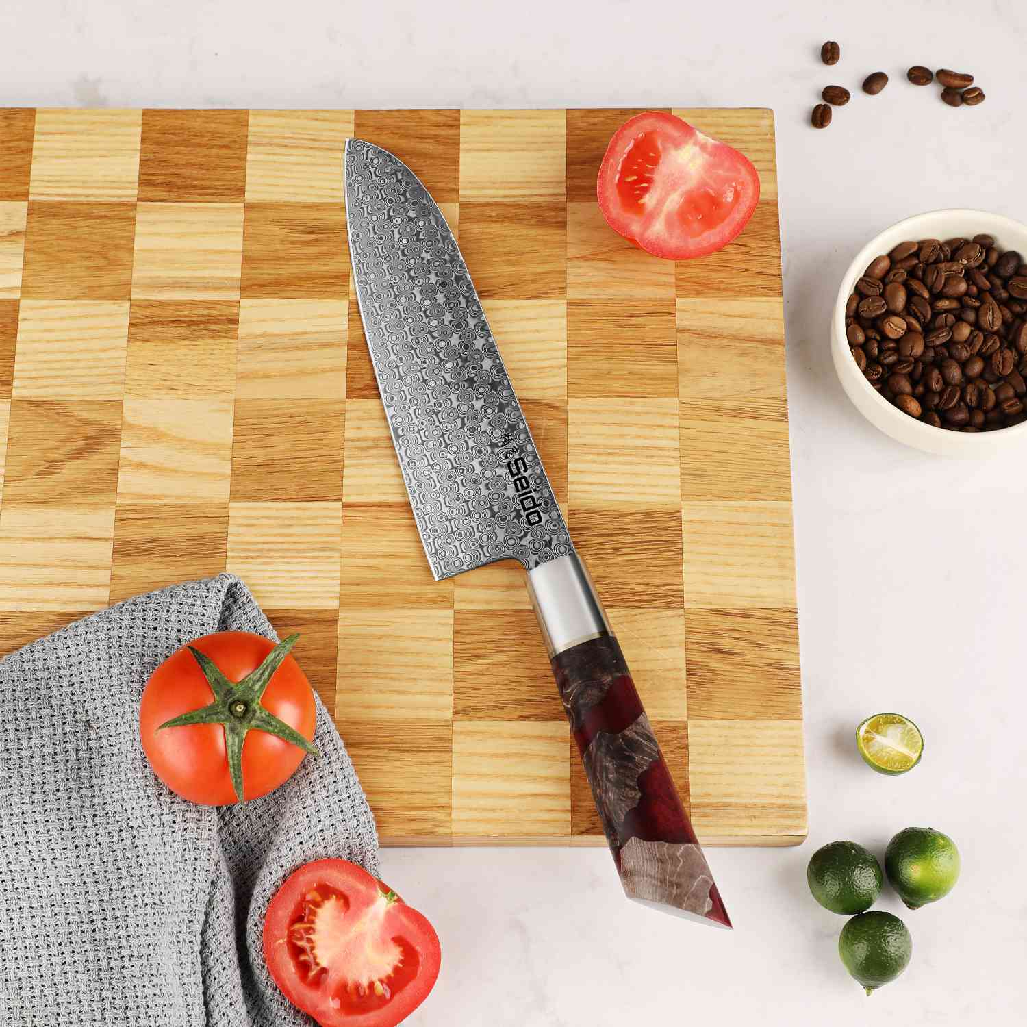 Shinko 5-piece 110 layer Damascus Knife Set