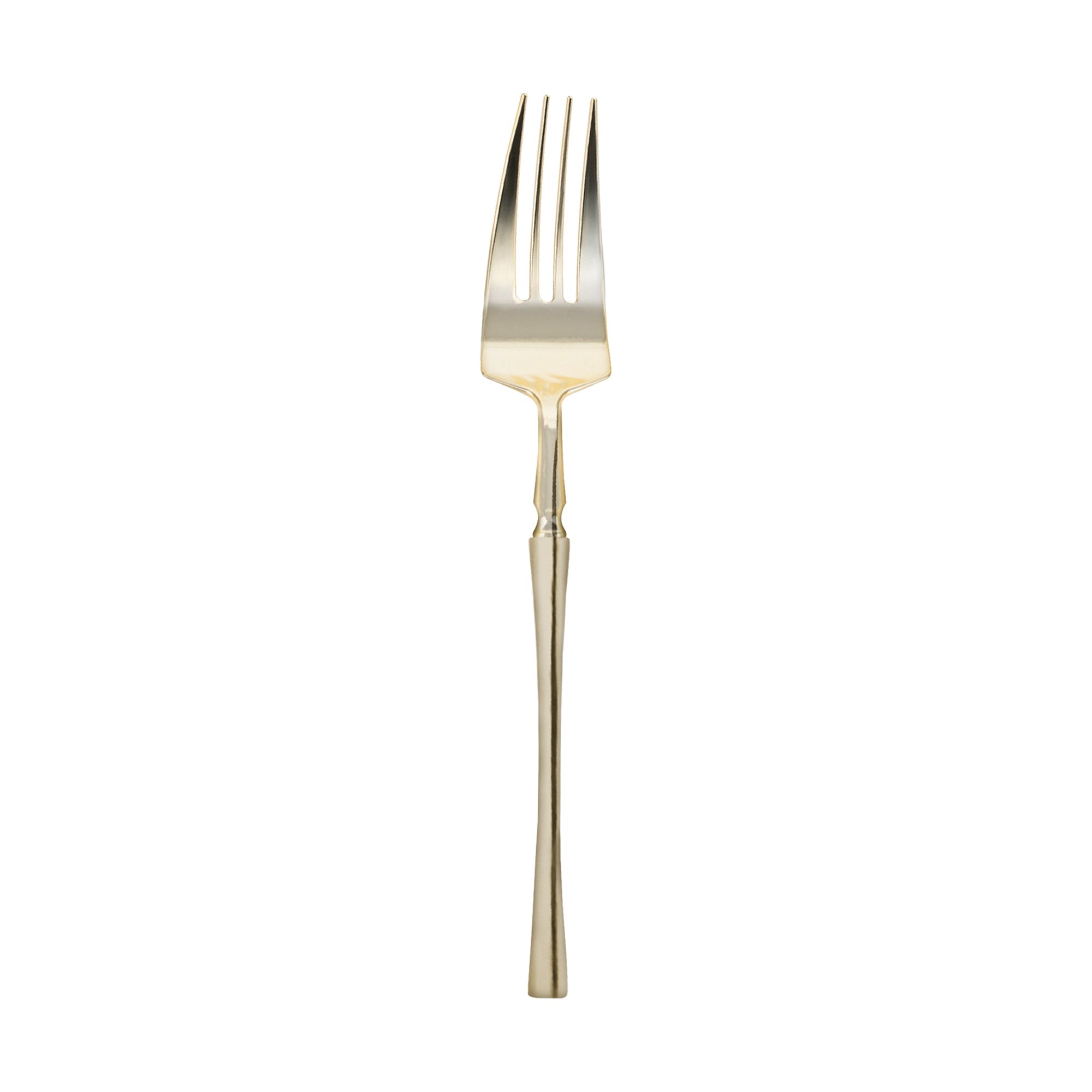 Shiny Gold Moderno Disposable Plastic Dinner Forks