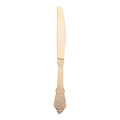 Shiny Baroque Gold Plastic Knives