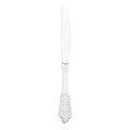 Shiny Baroque Silver Plastic Knives