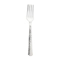Shiny Metallic Silver Hammered Plastic Forks