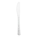 Shiny Metallic Silver Hammered Plastic Knives
