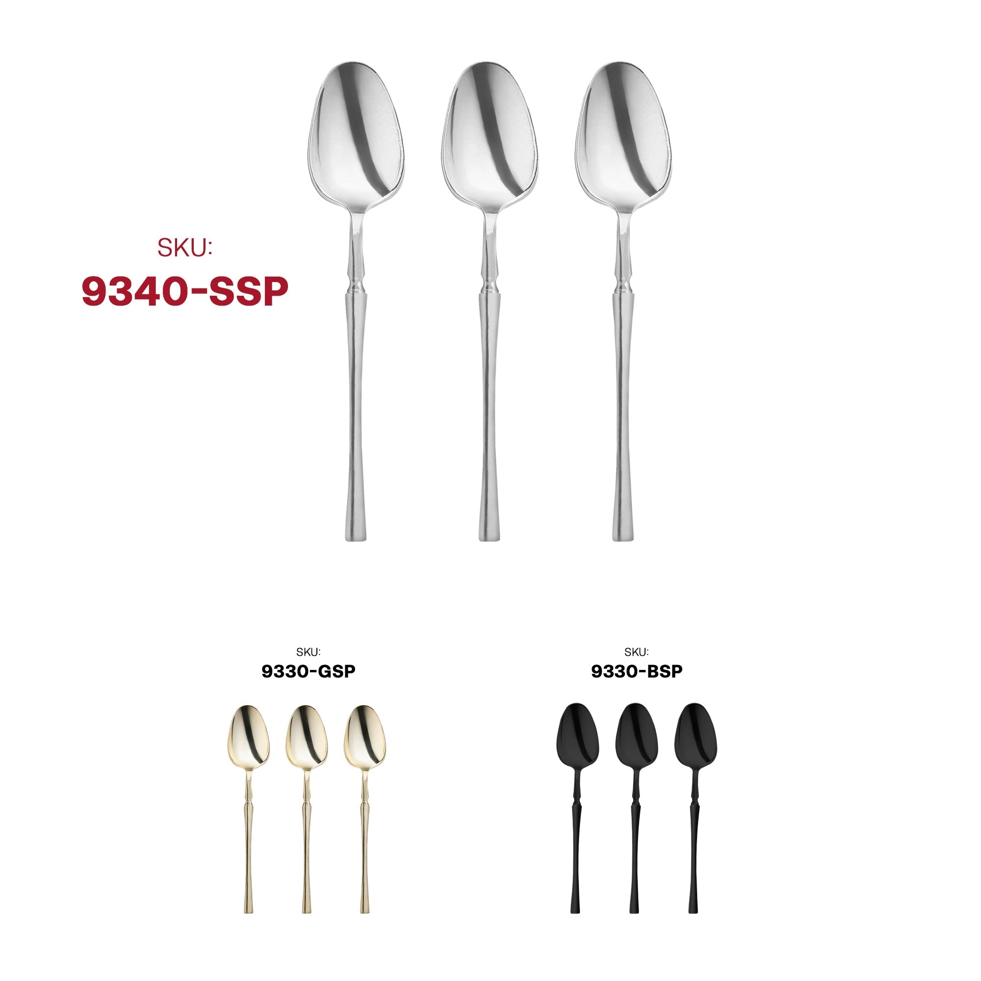 Shiny Silver Moderno Disposable Plastic Dinner Spoons