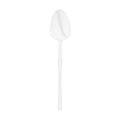 Solid White Moderno Disposable Plastic Dinner Spoons