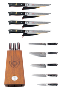 Shogun Bundle | 4-Pc Steak Knife Set + 5-Pc Knife Block Set