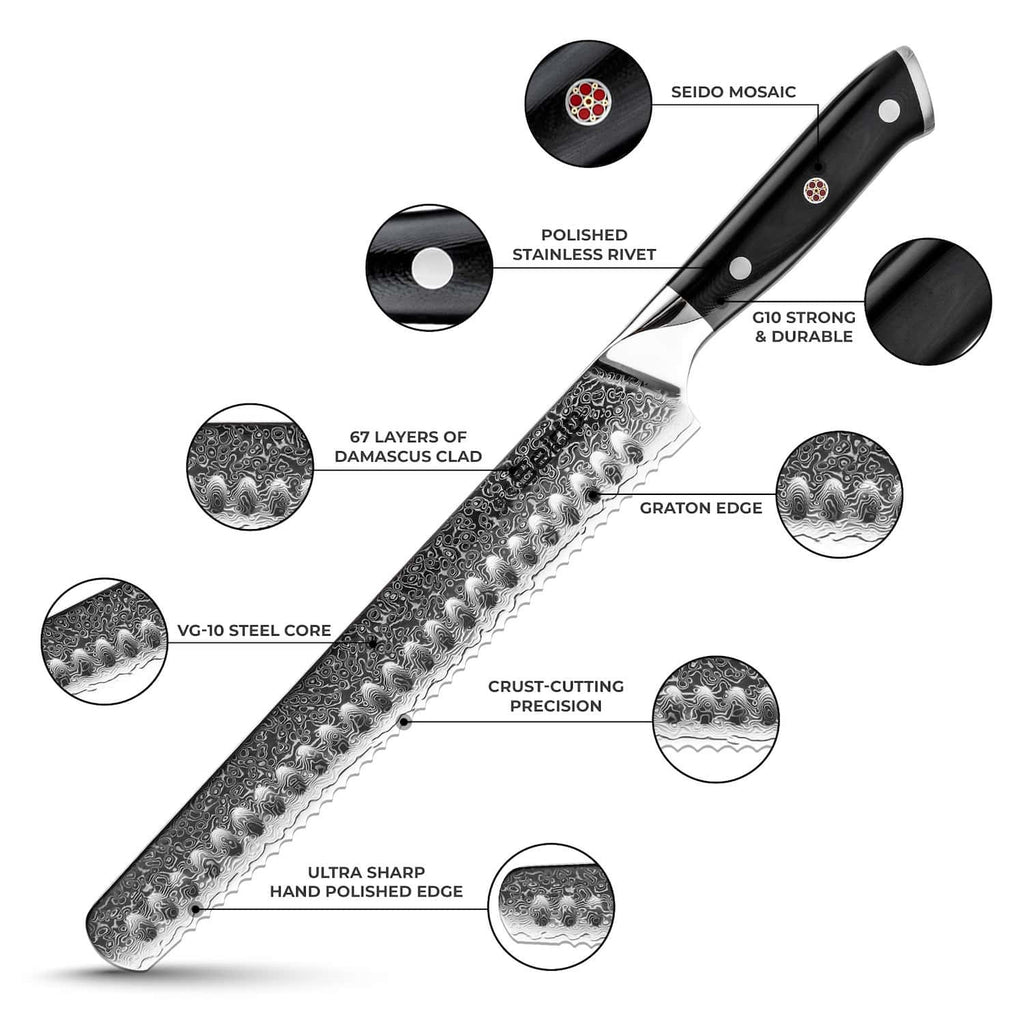 Shujin 10" Serrated Knife
