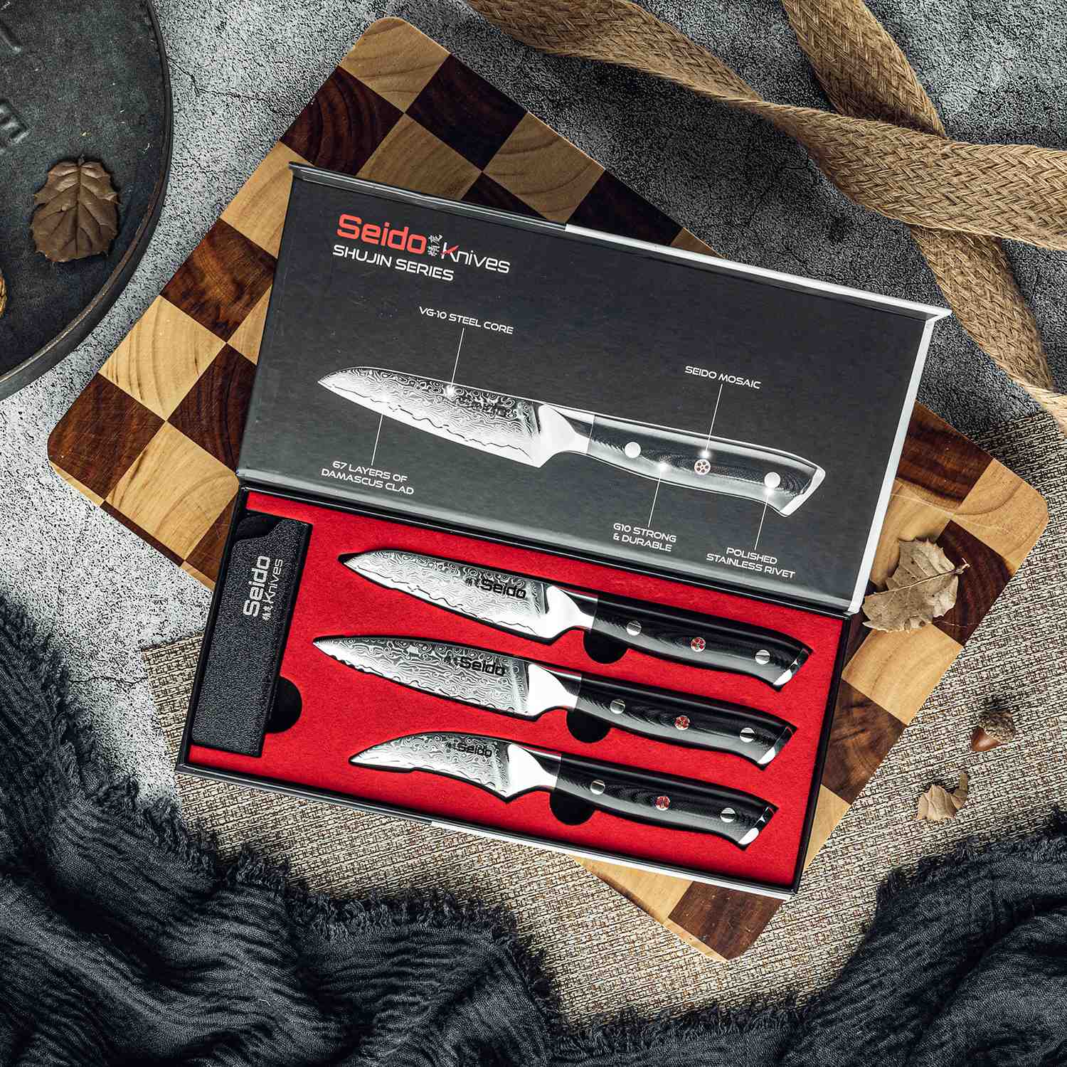 Shujin 3-piece Paring Knife Set