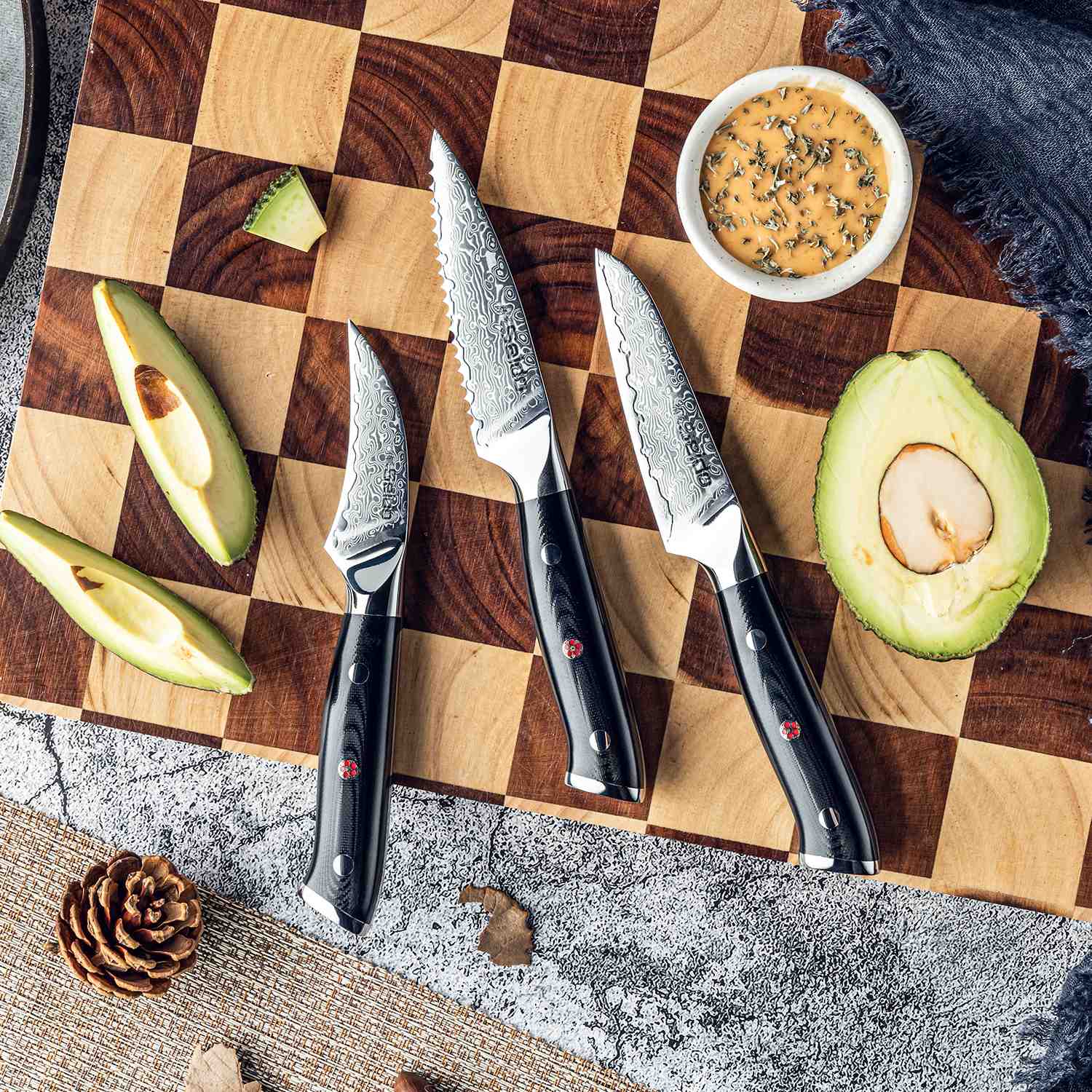Shujin 3-piece Paring Knife Set