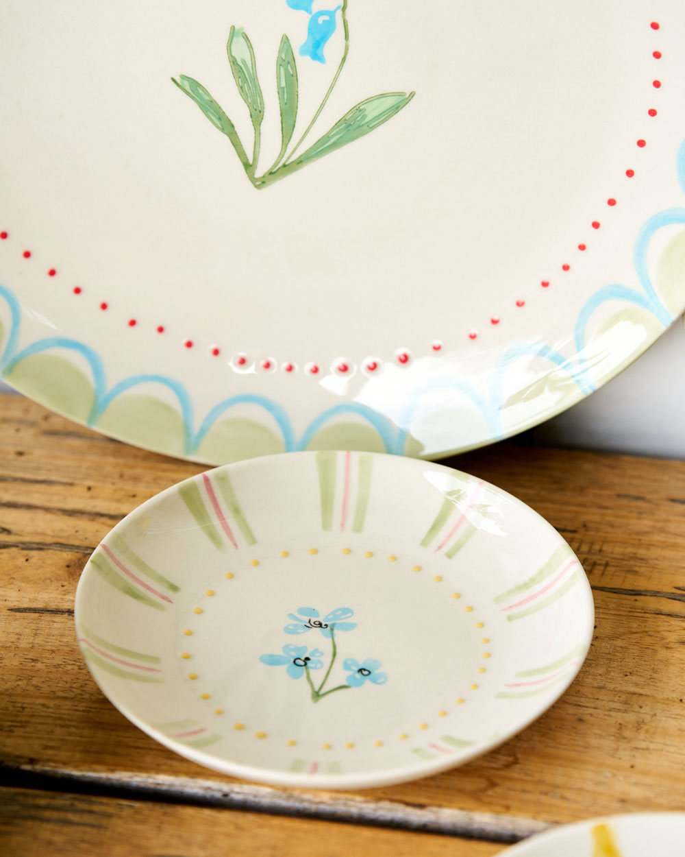 Set of June's Garden Side Plates / Forget Me Not