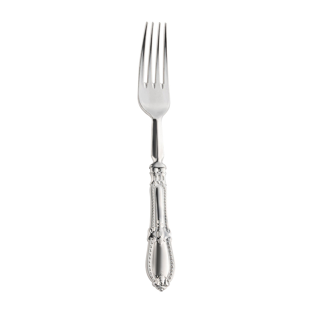 Silver Baroque Disposable Plastic Dinner Forks