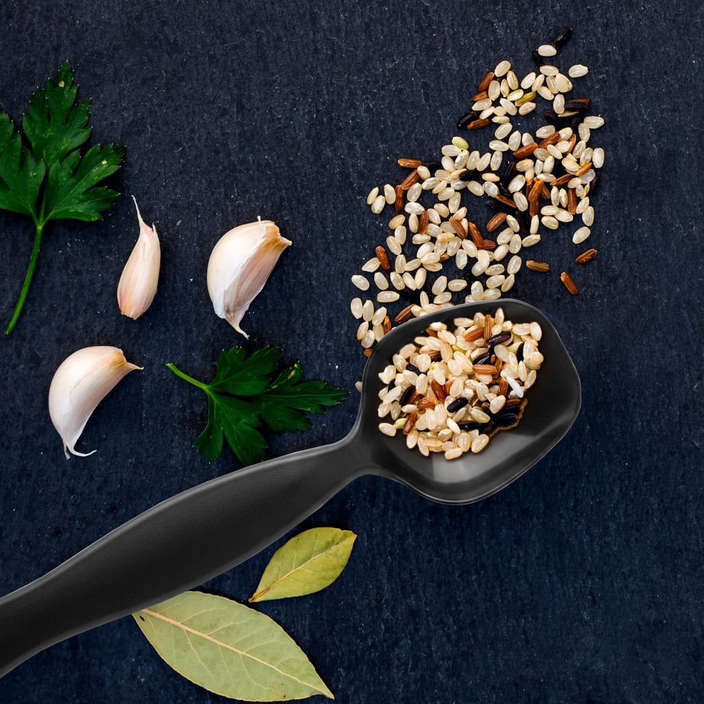 Black Plastic Serving Spoons