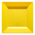 Yellow Square Plastic Dinner Plates (9.5")