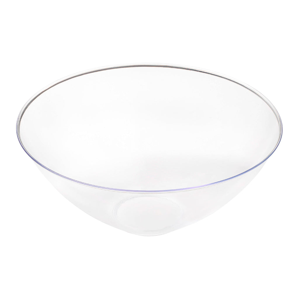 Solid Clear Organic Round Disposable Plastic Bowls (32 oz.)