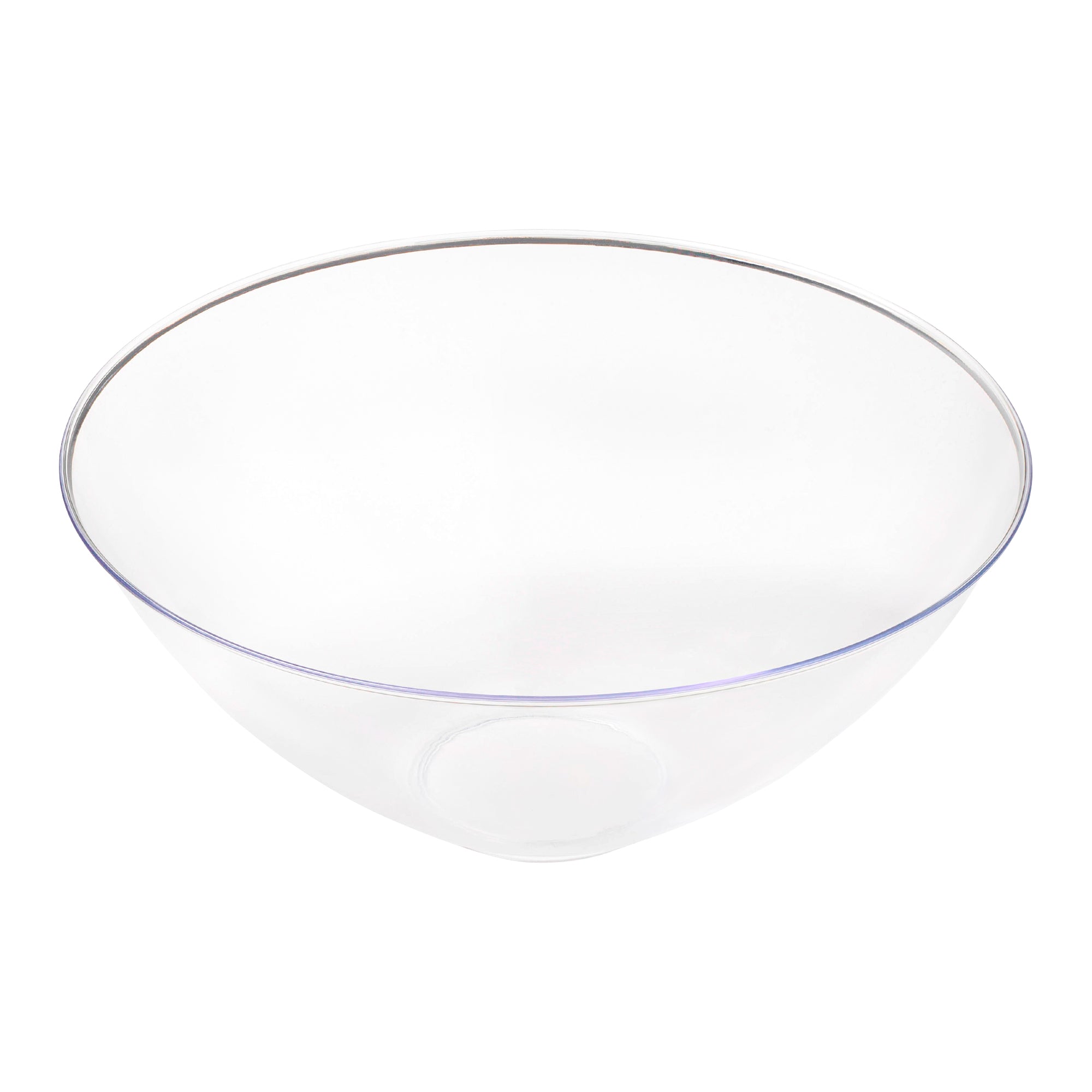 Solid Clear Organic Round Disposable Plastic Bowls (32 oz.)