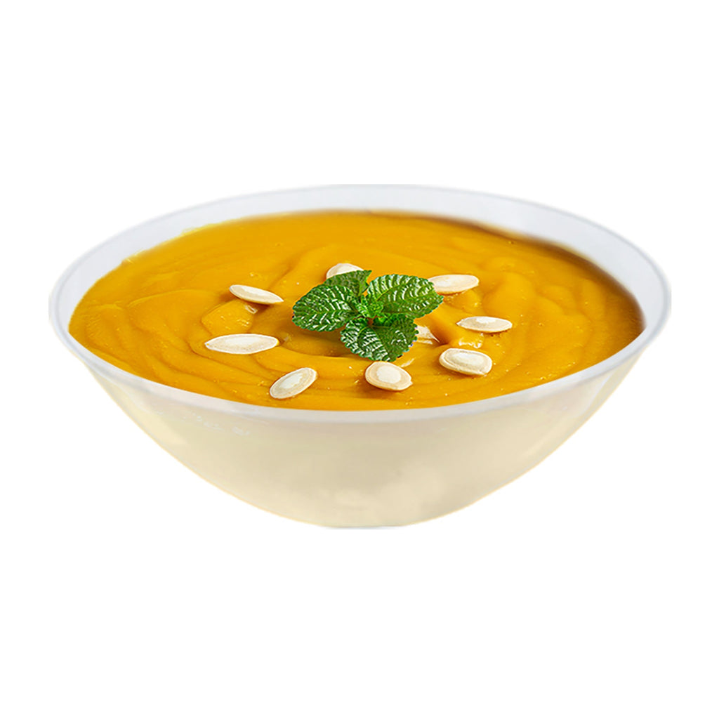 Solid Clear Organic Round Disposable Plastic Bowls (32 oz.)