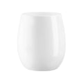 Solid White Elegant Stemless Plastic Wine Glasses (12 oz. )