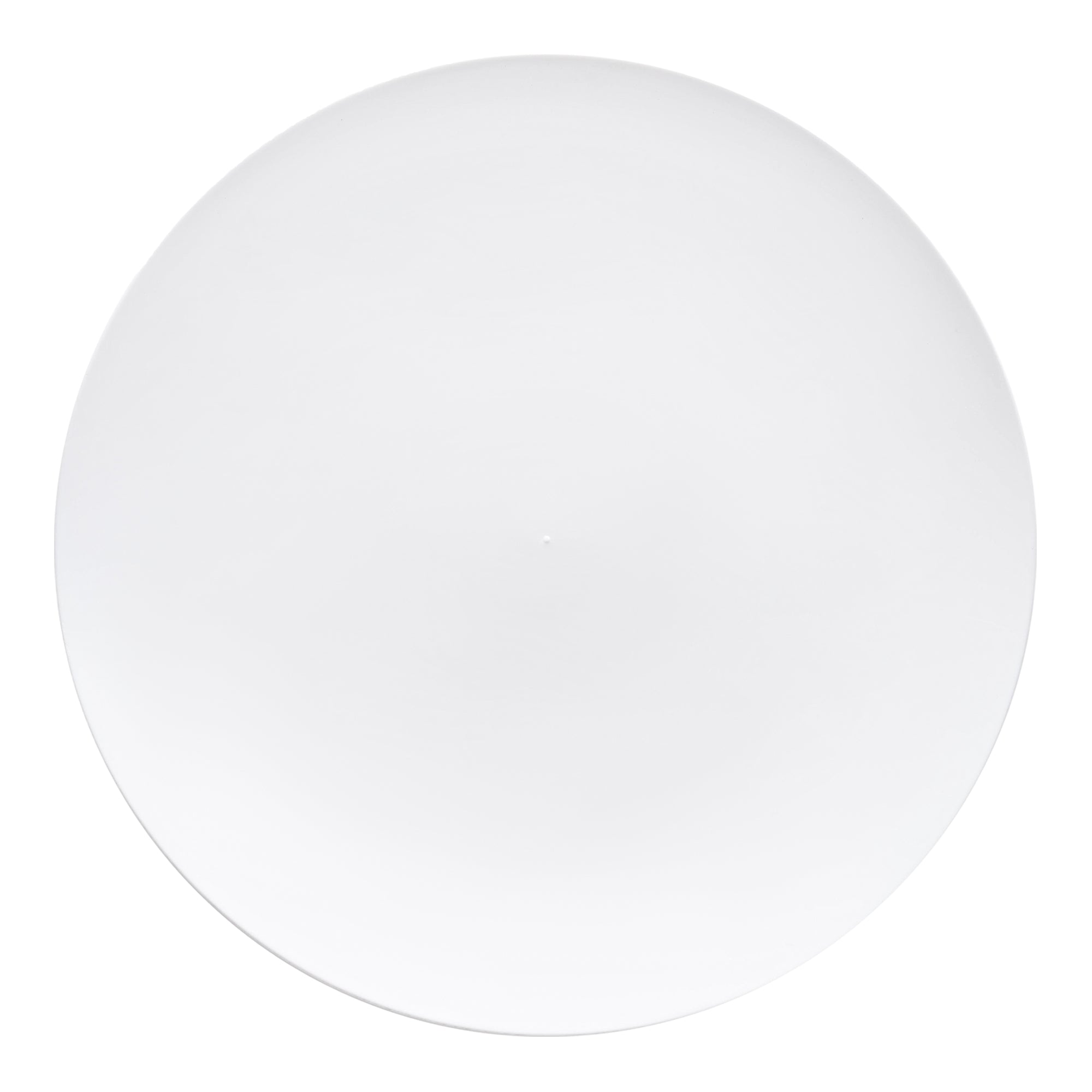 Solid White Organic Round Disposable Plastic Dinner Plates (10.25")