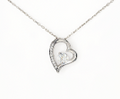 JWL Crystal Heart Necklace