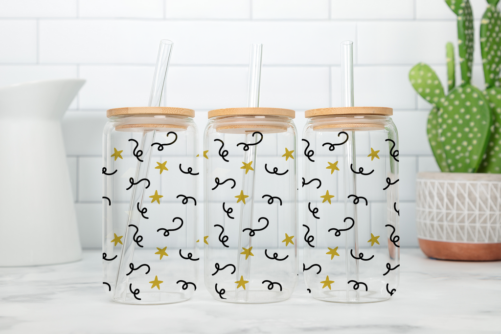 Digital Sublimation Designs - Graduation Glass Can Wrap