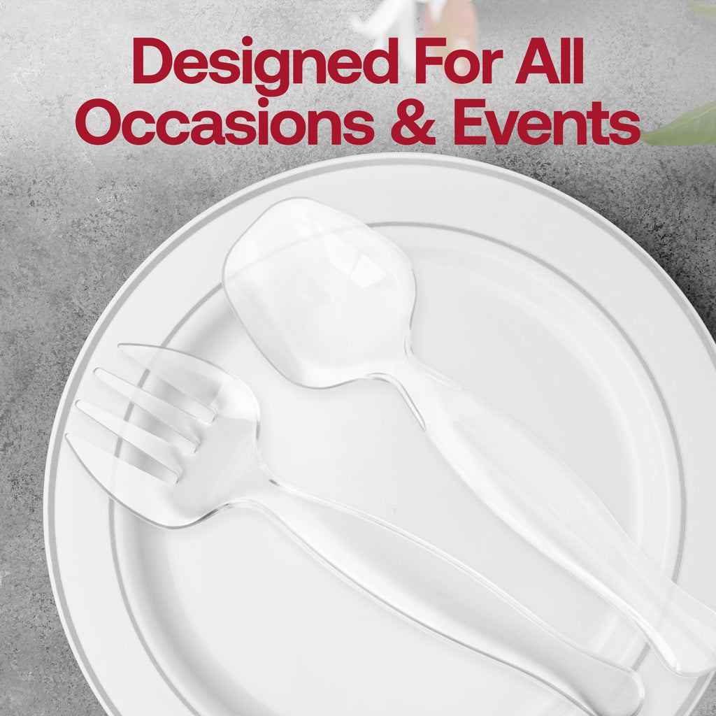 Clear Disposable Plastic Serving Spoons