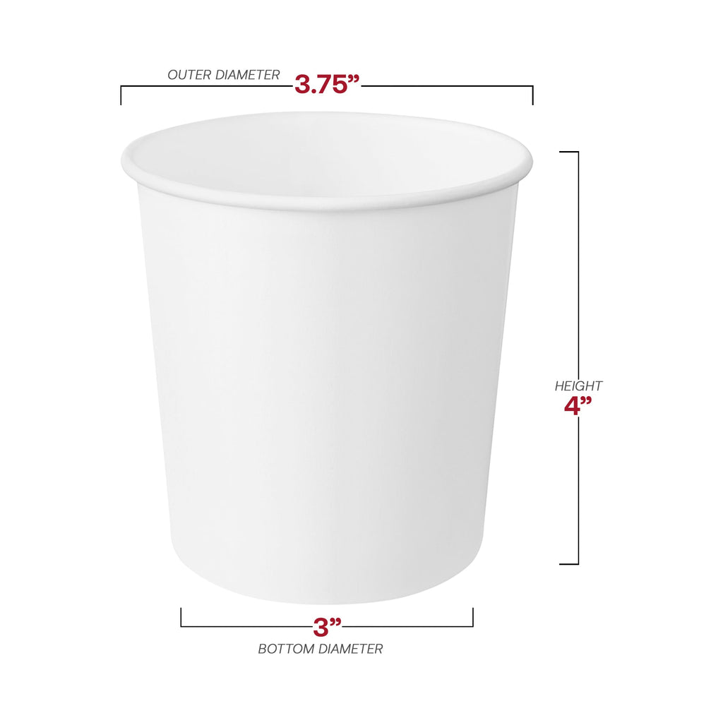 16 oz Squat Paper Soup Cups