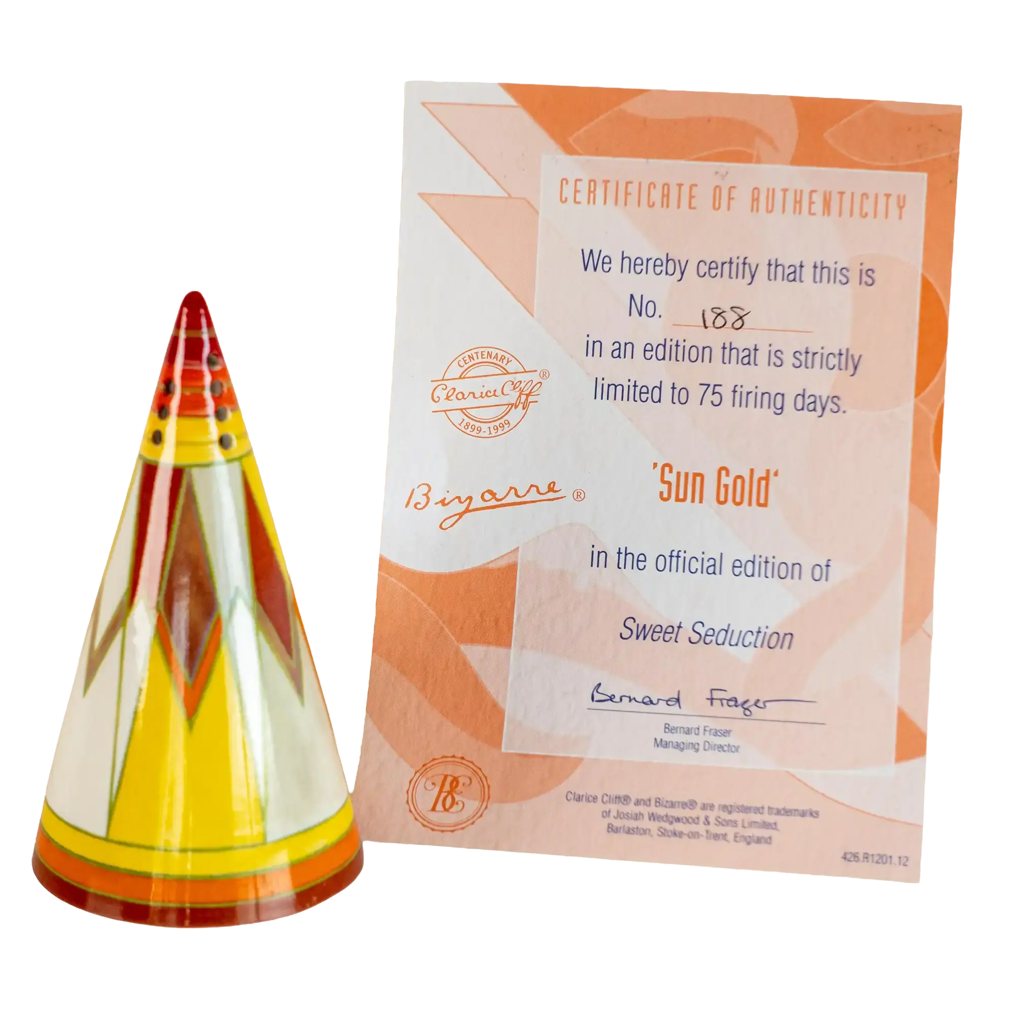 Clarice Cliff - Sun Gold Sweet Seduction Paperweight