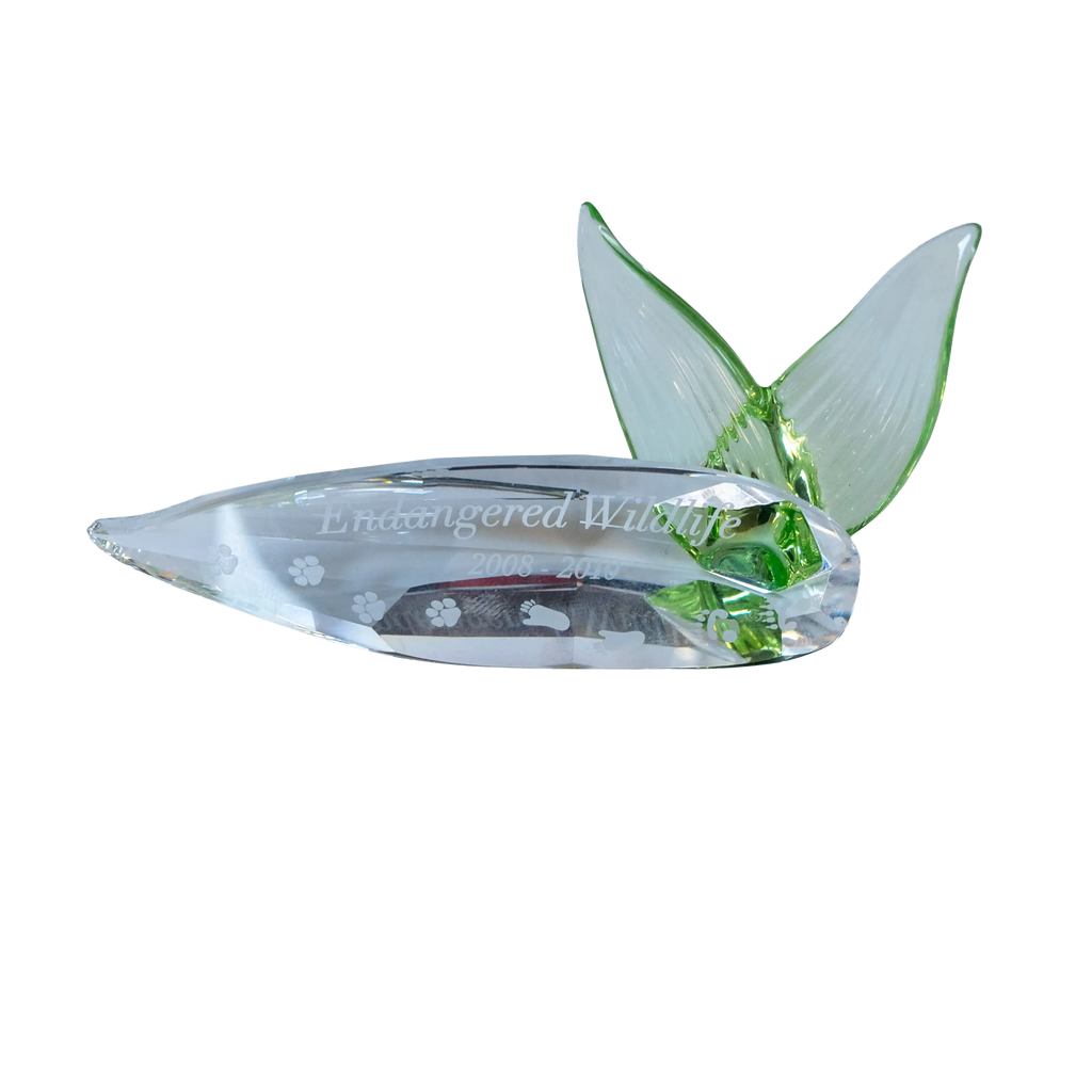 Swarovski Crystal Endangered Wildlife Leaf Plaque