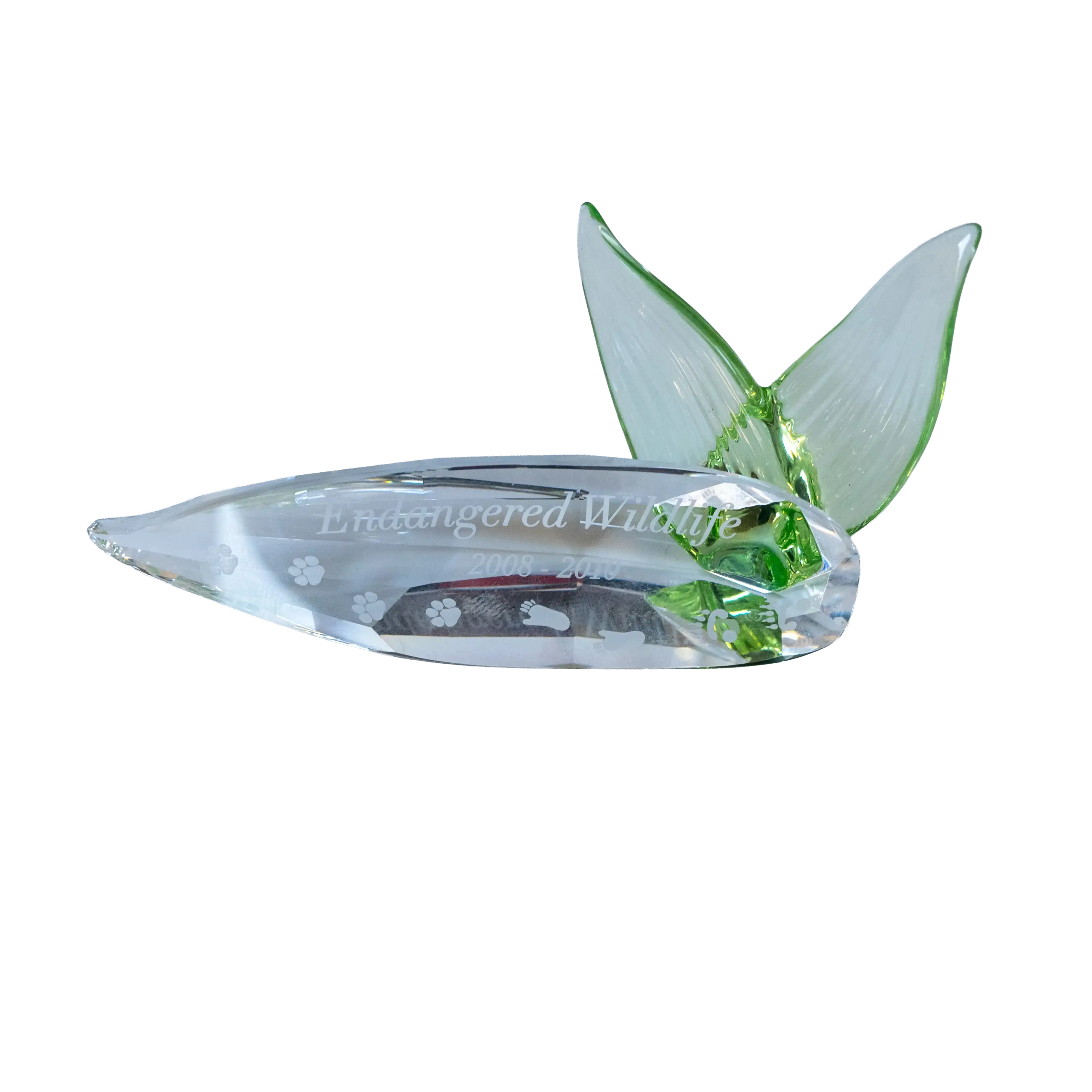 Swarovski Crystal Endangered Wildlife Leaf Plaque