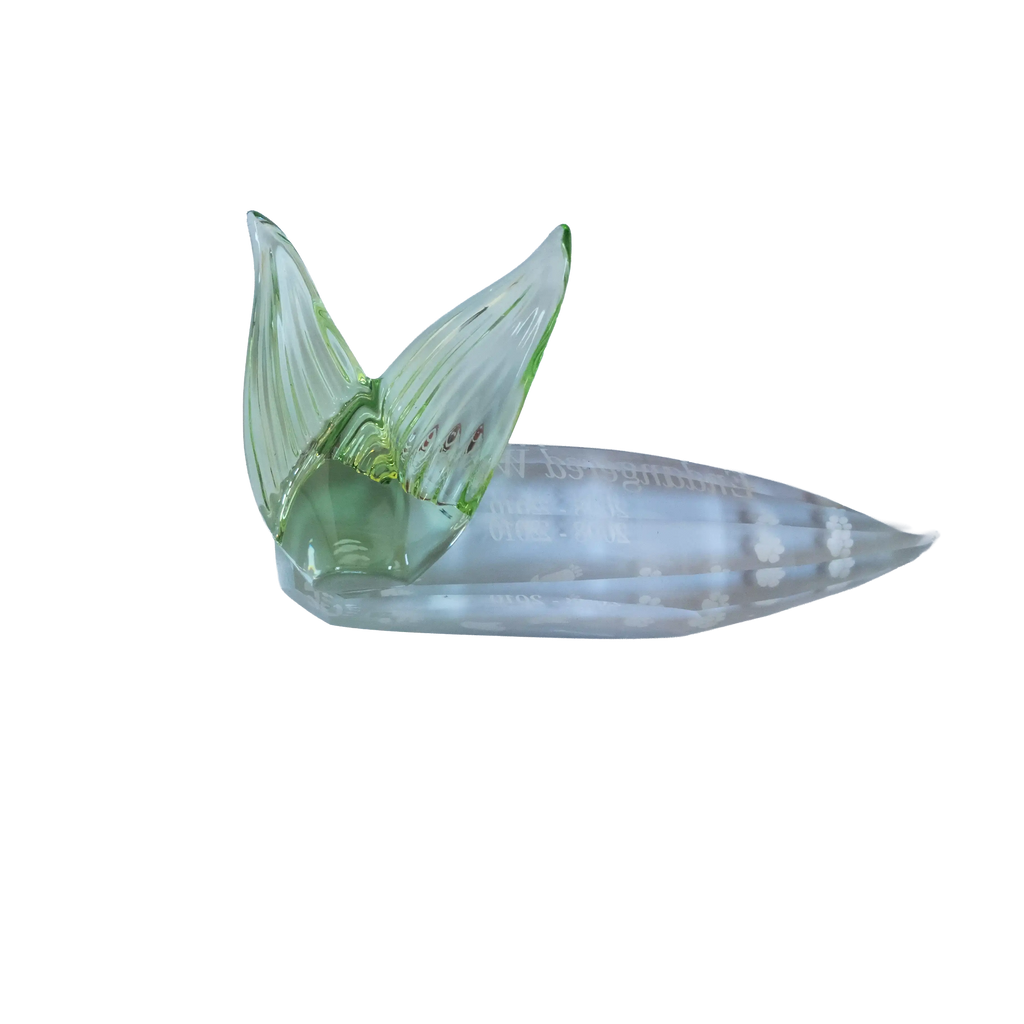 Swarovski Crystal Endangered Wildlife Leaf Plaque