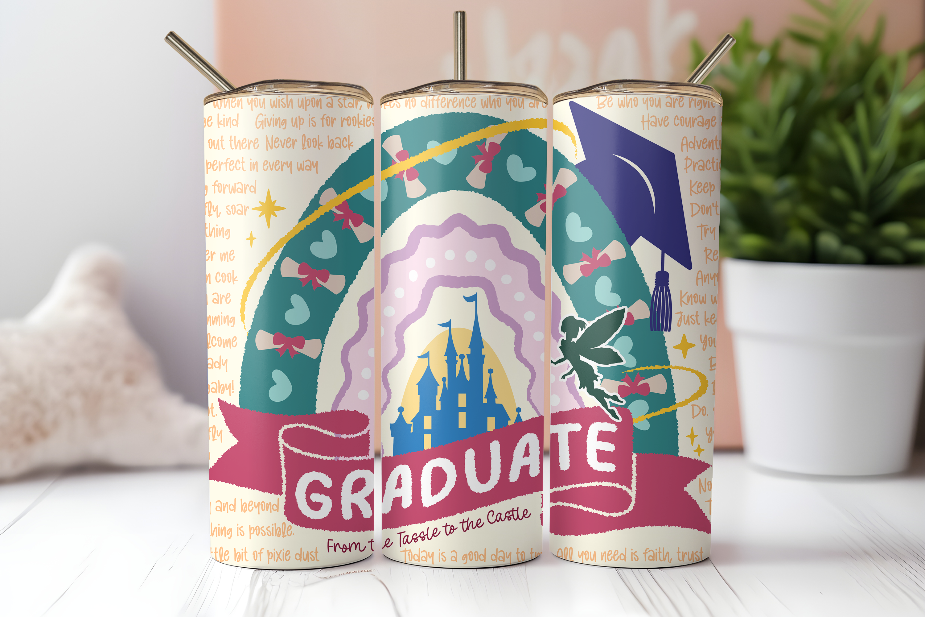 Digital Sublimation Designs - Graduation Tumbler Wraps