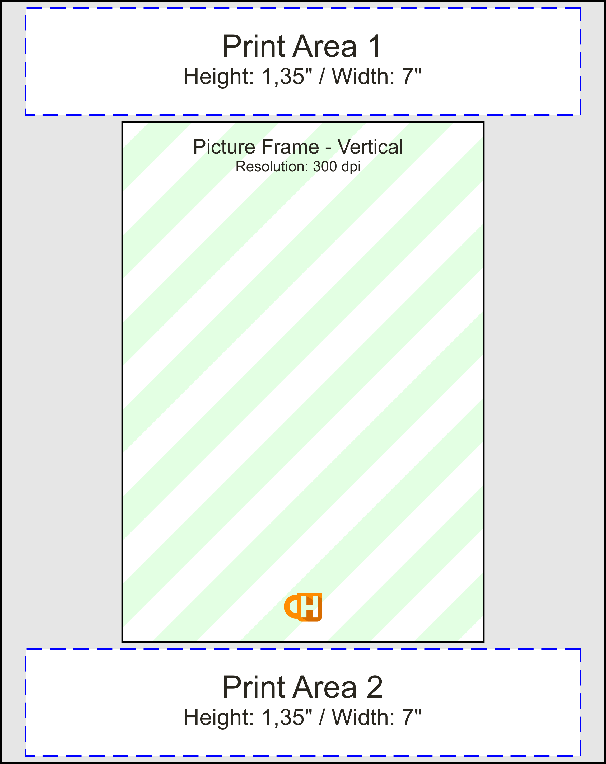 Bamboo Picture Frame 5"H x 7"W or 7"H x 5"W - Vertical or Horizontal Orientation