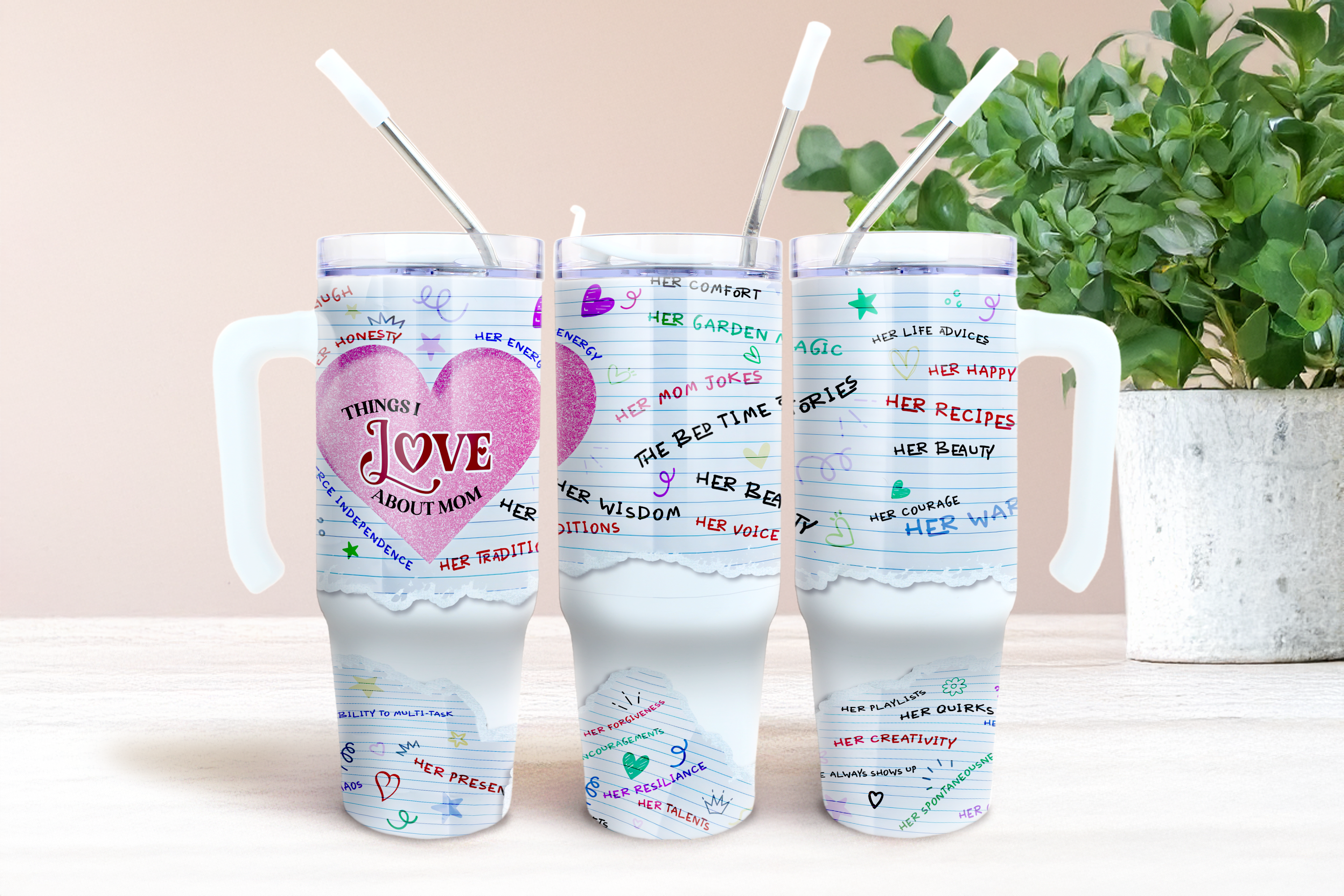 Assorted Ready to Press Sublimation Tumbler Prints (12 Pack) - Mother's Day 2025