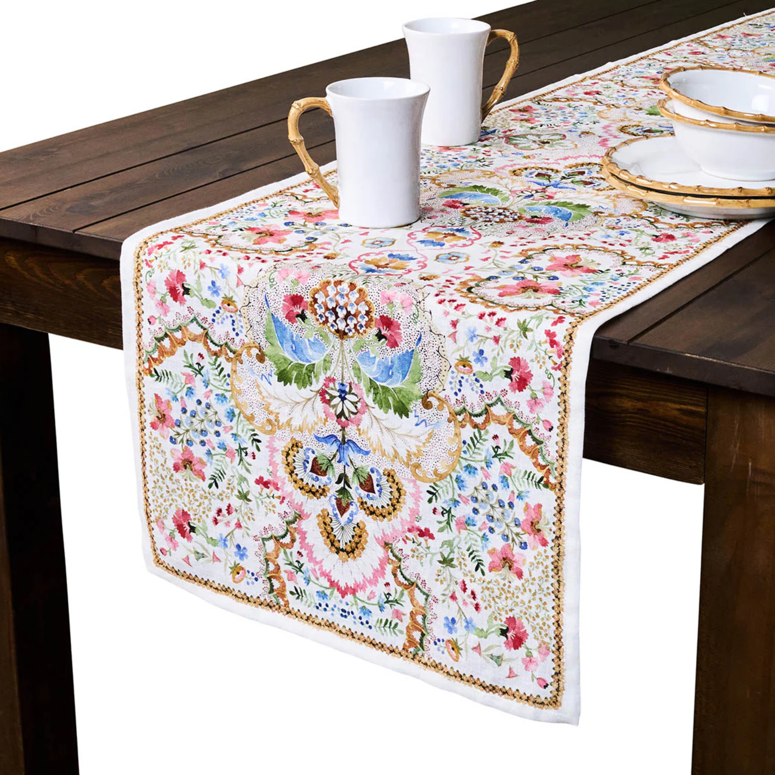 Juliska Sofia Table Runner (18" x 90"): ­Multi