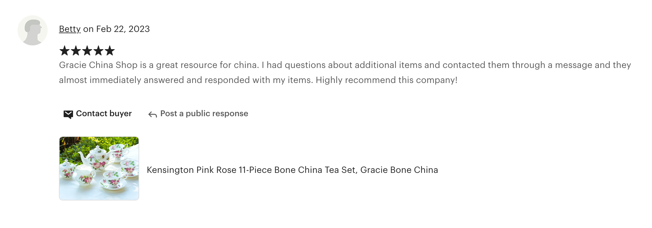 Kensington Pink Rose Bone China 11-Piece Tea Set
