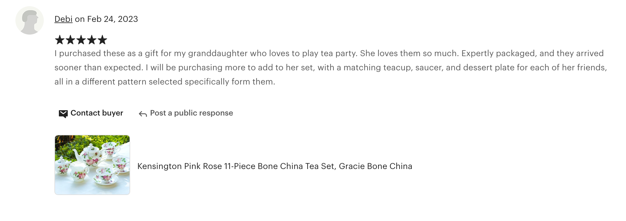 Kensington Pink Rose Bone China 11-Piece Tea Set