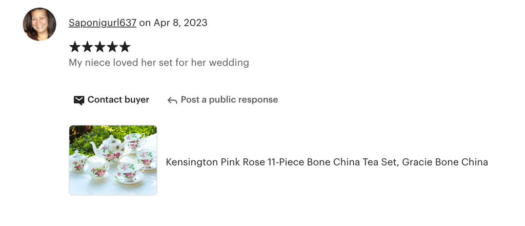 Kensington Pink Rose Bone China 11-Piece Tea Set