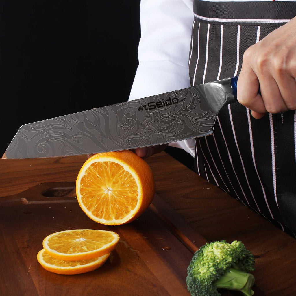 Tengoku 10-Piece Blue Chef Knife Set