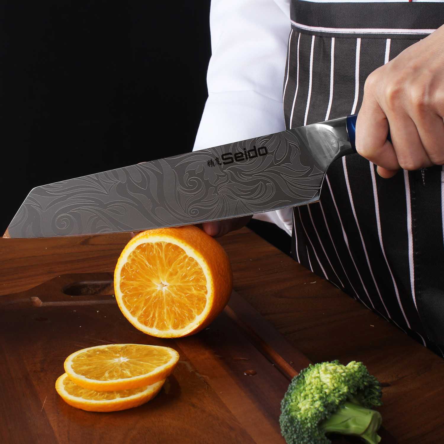Tengoku 10-Piece Blue Chef Knife Set