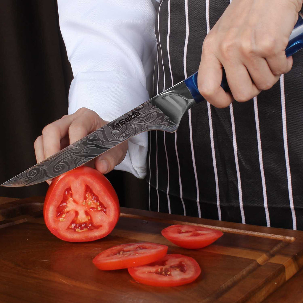Tengoku 10-Piece Blue Chef Knife Set