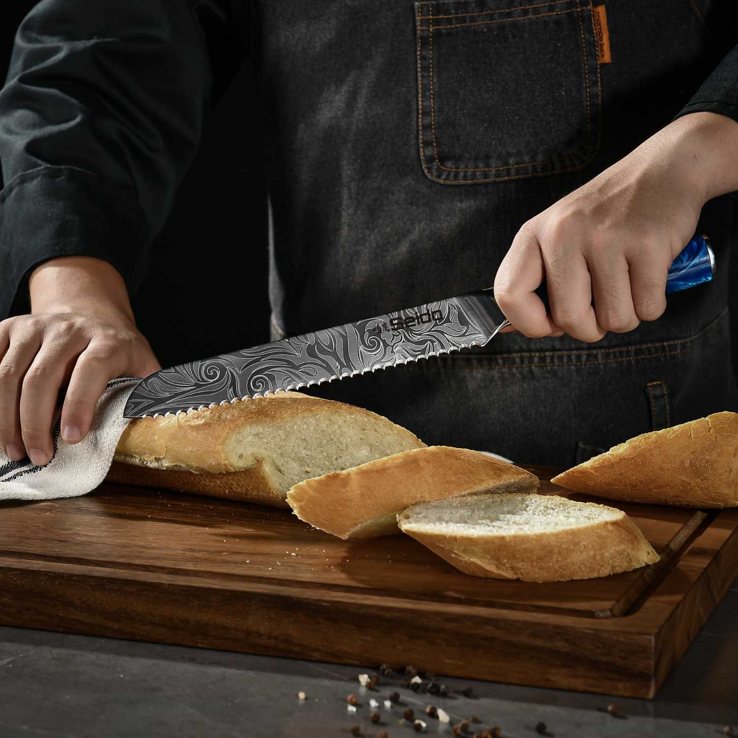 Tengoku 10-Piece Blue Chef Knife Set