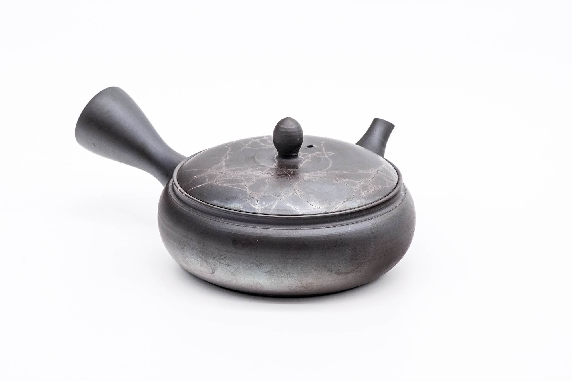 Mogake Seaweed Yōhen Flat Tokoname Teapot - 200ml