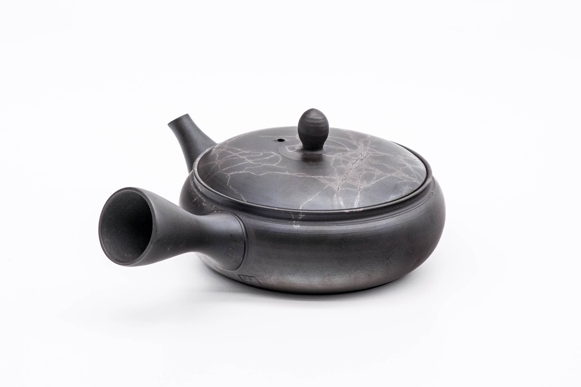 Mogake Seaweed Yōhen Flat Tokoname Teapot - 200ml