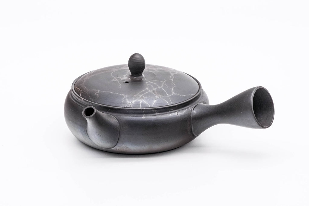 Mogake Seaweed Yōhen Flat Tokoname Teapot - 200ml