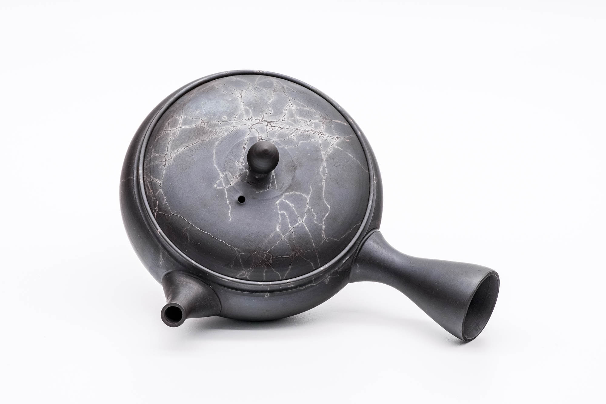 Mogake Seaweed Yōhen Flat Tokoname Teapot - 200ml