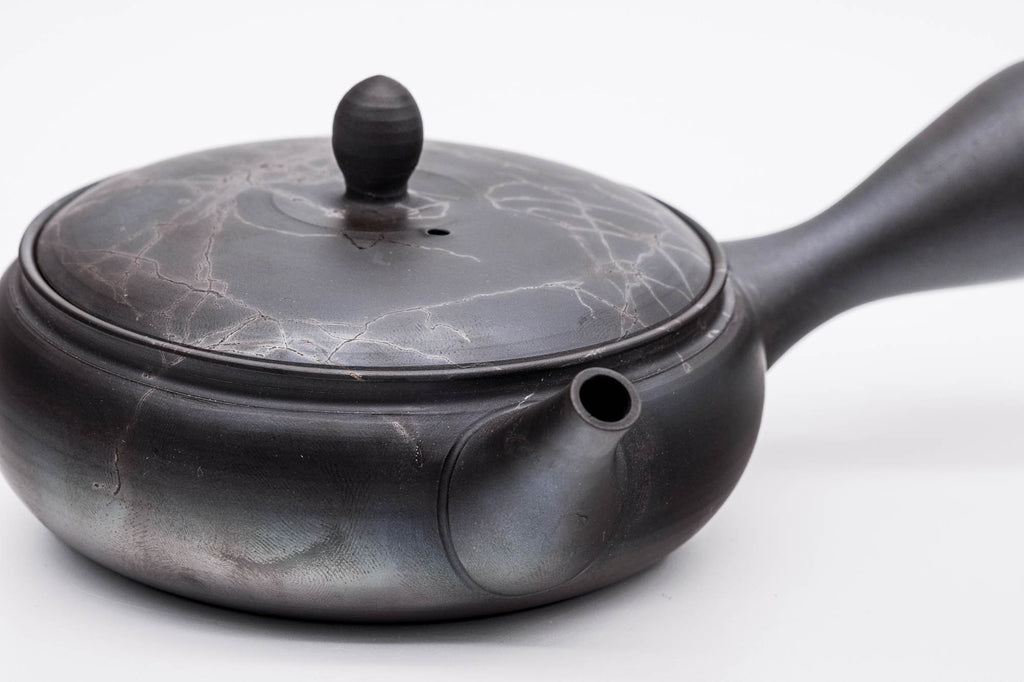 Mogake Seaweed Yōhen Flat Tokoname Teapot - 200ml